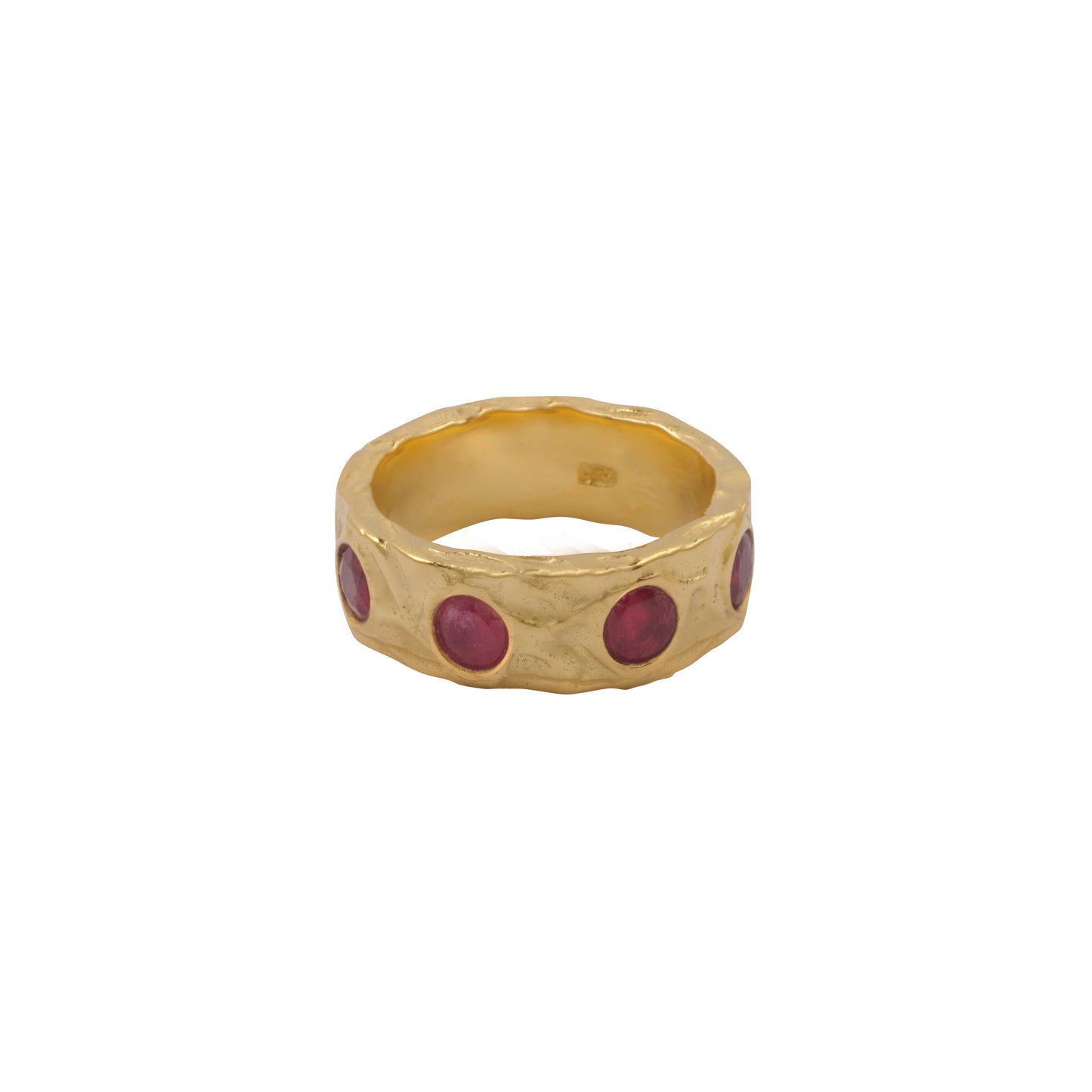 Gold moon drop rings