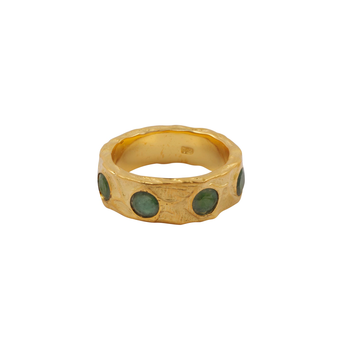 Gold moon drop rings