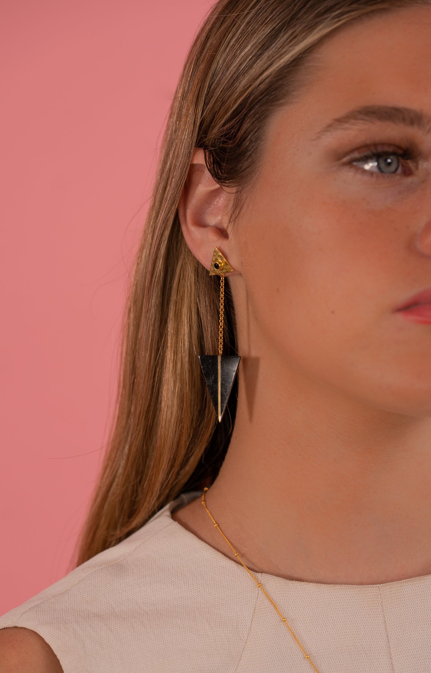 Zam zam earings in Black & Gold